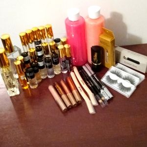 Fragrance Oils, Eyeliners, Eyelashes, Eyelash Glue, Matted lipsticks,Shampoo & C